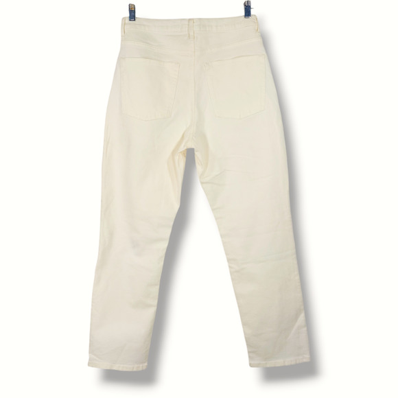 NWOT Everlane The Original Cheeky High Rise Straight Leg Jeans Sz. 30x28 Ecru - Picture 3 of 10